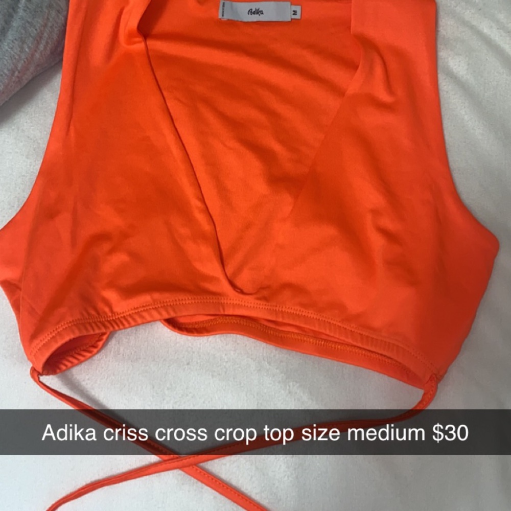 Adika criss cross crop top